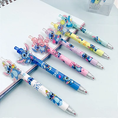 Caneta Clic Gel Estampada Stitch 0.5mm