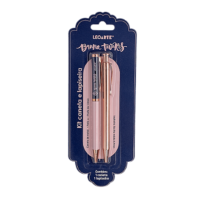 Kit Office Caneta e Lapiseira Bruna Tavares