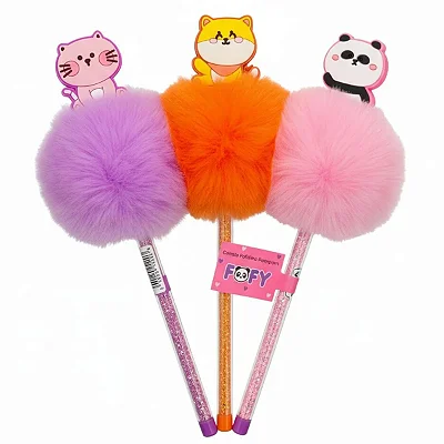Caneta Esferográfica Fofinhos Pompom 1.0mm