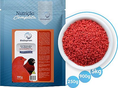 Biosuprem Extrusada Vermelha Canarios Tarim 900g