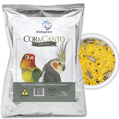 Farinhada Biosuprem Cor e Canto Psitas 1kg