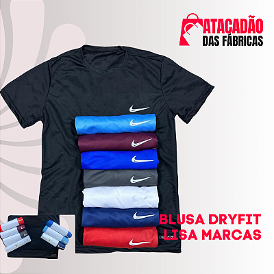 BLUSA MASCULINA LISA DRYFIT MARCAS P,M,G,GG ( 10 UNIDADES)