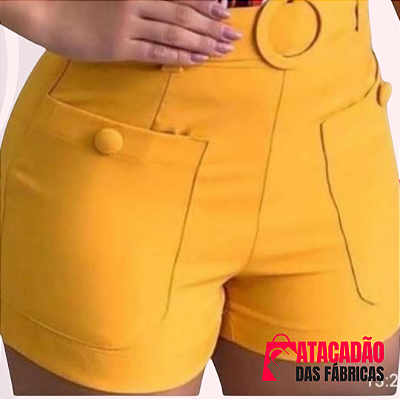 SHORT FEMININO BENGALINE P,M, G (10 UNIDADES)