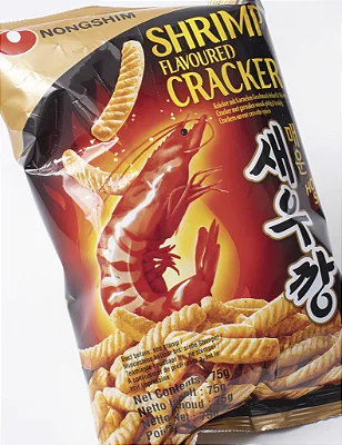 Salgadinho sabor Camarão Shrimp HOT Apimentado Cracker 75g