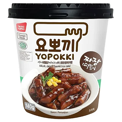 Massa de Arroz com Molho Sabor Molho de Soja Preta YOPOKKI - (140G)