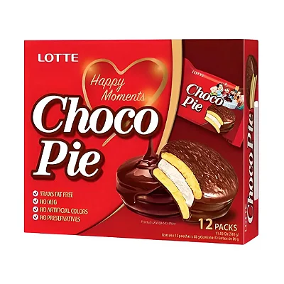 Choco Pie Bolinho de Chocolate Caixa 12 UNIDADES