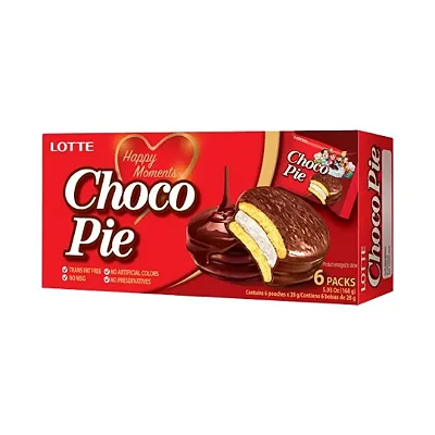 Choco Pie Bolinho de Chocolate Caixa 6 UNIDADES