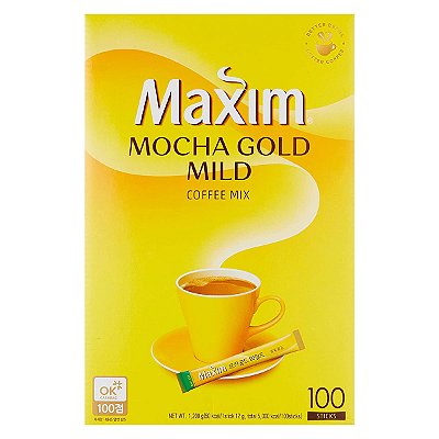 Café Instantâneo Sachê Mocha Gold Dong Suh CAIXA - 100 Unidades