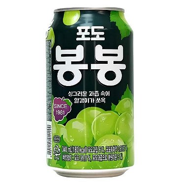 Suco de Uva com pedaços da fruta em Lata 340ml Haitai
