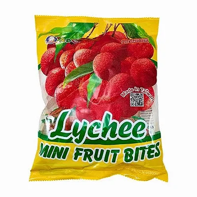 GELATINA DE LICHIA E FRUTAS NO COPO