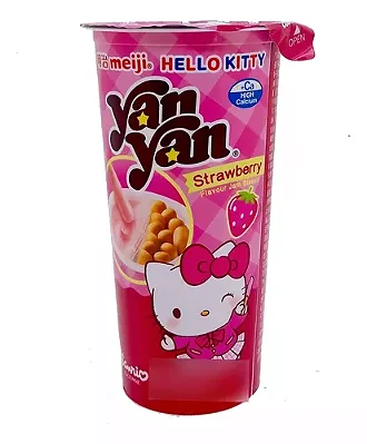 Meiji Hello Kitty Chocolate Branco com Morango