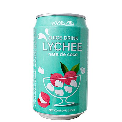 Suco de Lichia com Nata de Coco