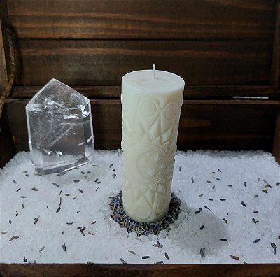 Vela Cilíndrica Lua 145g