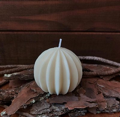 Vela Esfera Canelada 140g