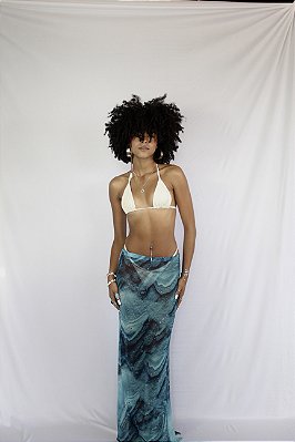 Saia de Tule 3 em 1 Azul