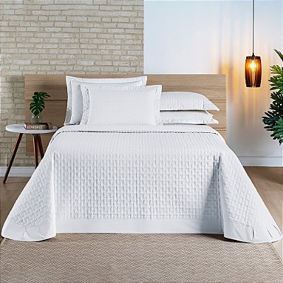 Kit Colcha Porto BecaDecor Pique