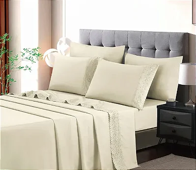 Jogo de Cama Bordado Inglês | Provence