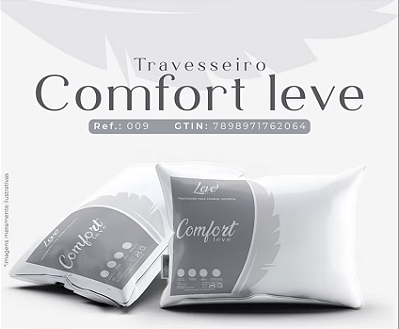 Travesseiro Confort Leve | Leve Têxtil