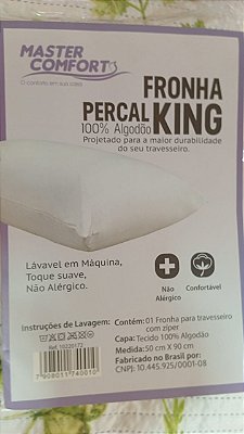 Fronha Percal King – Master Comfort