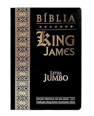 bliblia letra jumbo King James coverbook preta