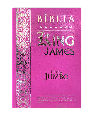 bliblia letra jumbo King James coverbook rosa pink