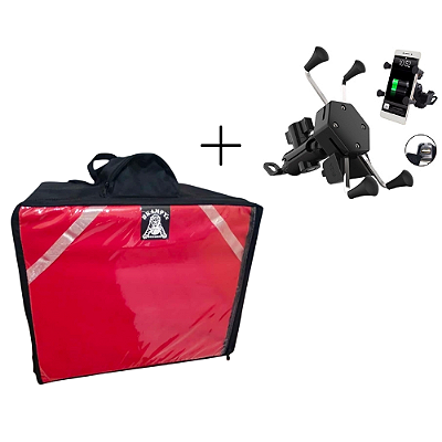 Kit Bag 45 litros com bolsinho + Suporte de celular