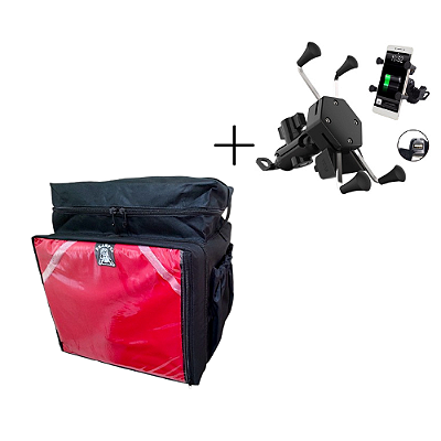 Kit Bag 45 litros com Bolsão + Suporte de celular