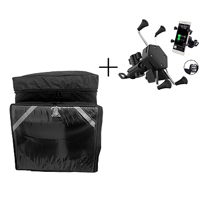 Kit Bag 45 litros com Bolsão + Suporte de celular