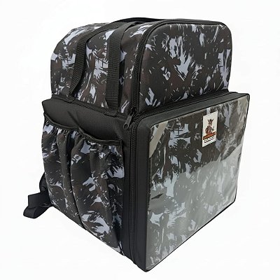 Bag laminada 45 litros Canguru Camuflado Cinza