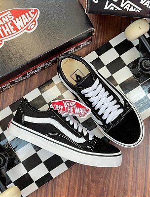 Tênis Vans Old Skool preto/branco -Linha premium