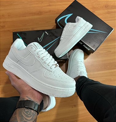 Nike Air Force 1 branco/branco - Linha premium