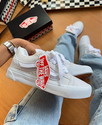 Tênis Vans KNU branco/branco - Linha premium