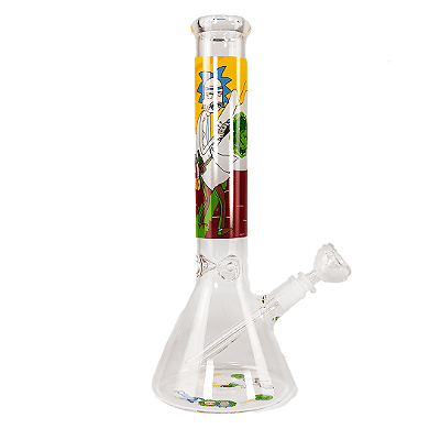 Bong de Vidro Grande Rick e Morty Kae 38