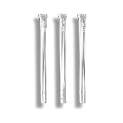 Kit 3 Piteiras de Vidro Simples Bocal Flat