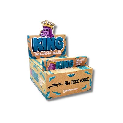 Caixa de Seda King Brown Unbleached King Size