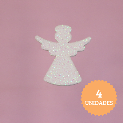 Aplique Anjos - Batizado - 3,5cm - 4 unidade