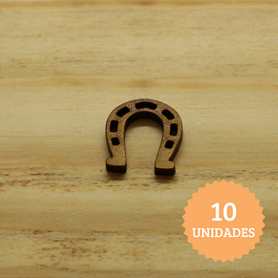 Aplique Ferradura - Fazendinha - 1,7cm - 10 unidades