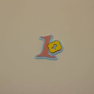 Aplique Idade com Fechadura - Alice no País das Maravilhas - 6cm - 1 unidade