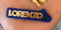 Aplique Nome - Dinossauro  - 6cm - 1 unidade