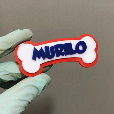 Aplique Nome 8cm - Patrulha Canina - Acrílico - 1 unidade
