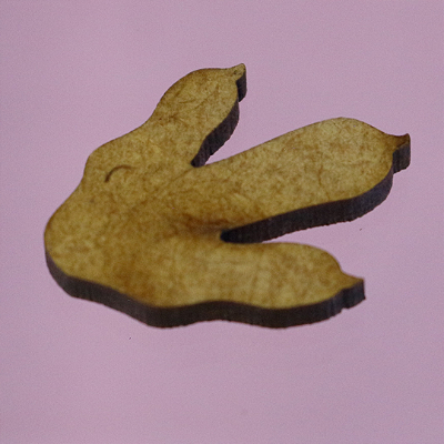 Aplique Pata de Dinossauro - MDF - 15 unidades