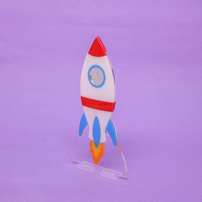 Cenário Foguete - Astronauta - 13cm - 1 unidade