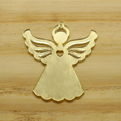 Pingente Anjo 5cm - Acrílico - 4 unidades