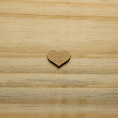 Aplique Coração - Dia dos Namorados - 2,5cm - 10 unidades