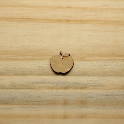 Aplique Maçã 2,8cm - Branca de Neve/Jardim - MDF - 10 unidades