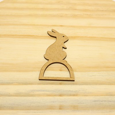 Porta Guardanapo Coelho 9cm - Páscoa - 4 unidades