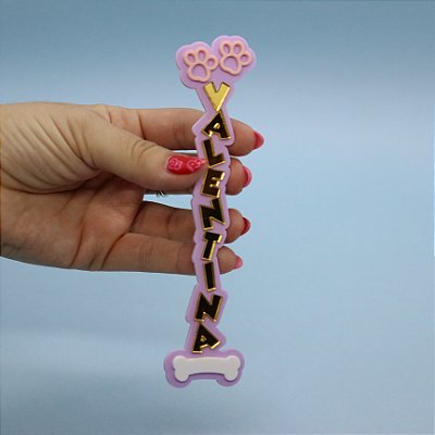 Aplique Nome Batata grande - Patrulha Canina  - 15cm - 1 unidade