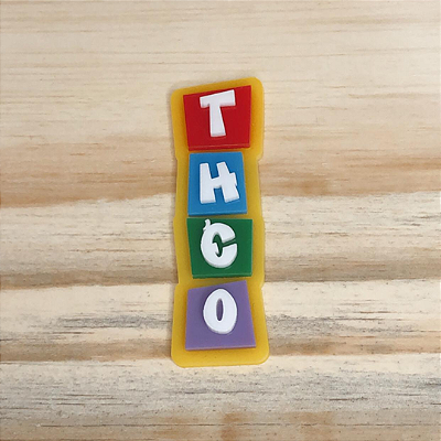 Aplique Nome batata pequena - Pocoyo - 7cm - 1 unidade