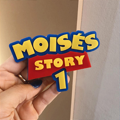 Aplique Nome + Idade - Toy Story - 1 unidade
