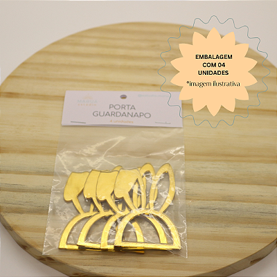 Porta Guardanapo Orelha de Coelho 7,5cm - Acrílico - Páscoa - 4 unidades